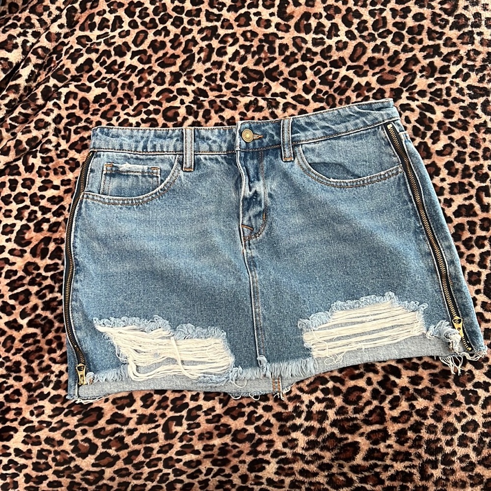 Denim Mini Skirt